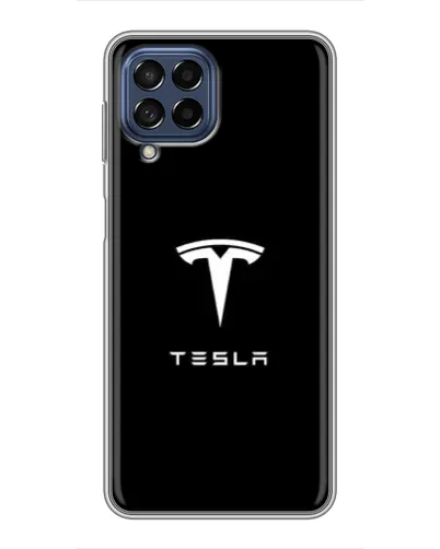 Чехол для Samsung Galaxy M53 (5G) (M536B) с картинкой «Tesla White Logo» Чехол для Samsung Galaxy M53 (5G) (M536B) с картинкой «Tesla White Logo»