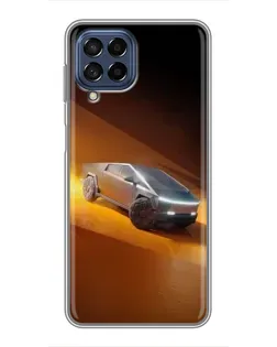 Чехол для Samsung Galaxy M53 (5G) (M536B) с картинкой «Cybertruck в пустыне»