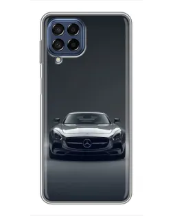 Чохол для Samsung Galaxy M53 (5G) (M536B) з картинкою «Mercedes на чорному»
