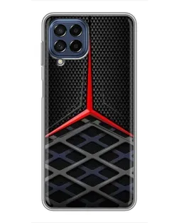 Чохол для Samsung Galaxy M53 (5G) (M536B) з картинкою «Mercedes Carbon Grid»