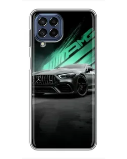 Чохол для Samsung Galaxy M53 (5G) (M536B) з картинкою «Темний Mercedes AMG»