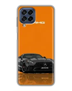 Чохол для Samsung Galaxy M53 (5G) (M536B) з картинкою «Помаранчевий Mercedes AMG»