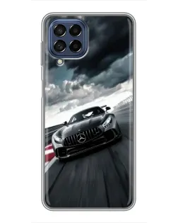 Чохол для Samsung Galaxy M53 (5G) (M536B) з картинкою «Гоночний Mercedes AMG»