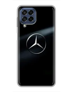 Чохол для Samsung Galaxy M53 (5G) (M536B) з картинкою «Mercedes на металі»