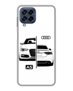 Чохол для Samsung Galaxy M53 (5G) (M536B) з картинкою «Audi — контрастний дизайн»