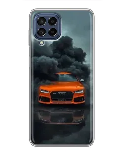 Чохол для Samsung Galaxy M53 (5G) (M536B) з картинкою «Audi у хмарах диму»