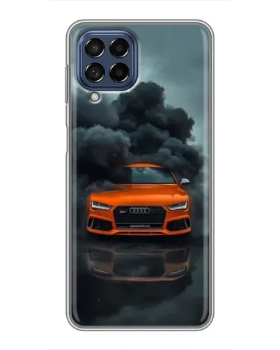 Чохол для Samsung Galaxy M53 (5G) (M536B) з картинкою «Audi у хмарах диму»