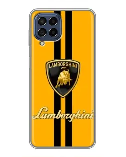 Чехол для Samsung Galaxy M53 (5G) (M536B) с картинкой «Lamborghini Stripe желтый»