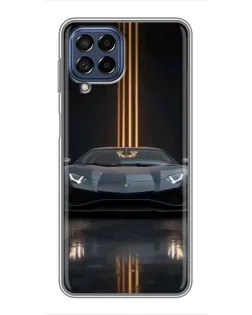 Чохол для Samsung Galaxy M53 (5G) (M536B) з картинкою «Lamborghini золоті лінії» Чохол для Samsung Galaxy M53 (5G) (M536B) з картинкою «Lamborghini золоті лінії»