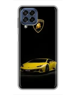 Чехол для Samsung Galaxy M53 (5G) (M536B) с картинкой «Lamborghini желтый акцент»