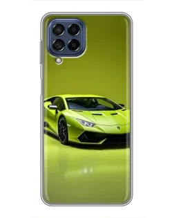 Чехол для Samsung Galaxy M53 (5G) (M536B) с картинкой «Салатовый Lamborghini Huracan»