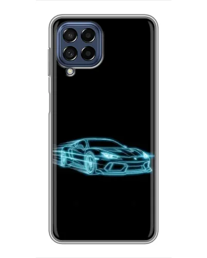 Чехол для Samsung Galaxy M53 (5G) (M536B) с картинкой «Неоновый контур Lamborghini»