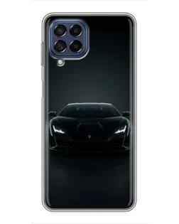 Чехол для Samsung Galaxy M53 (5G) (M536B) с картинкой «Черный Lamborghini Aventador»