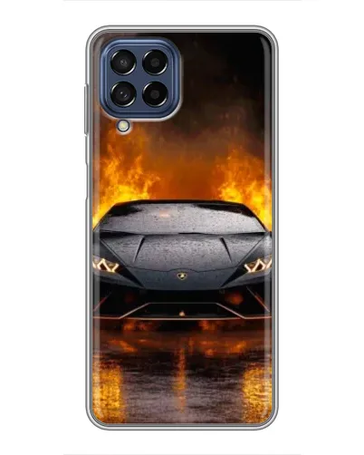 Чехол для Samsung Galaxy M53 (5G) (M536B) с картинкой «Lamborghini в огне»