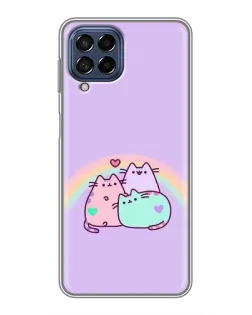 Чехол для Samsung Galaxy M53 (5G) (M536B) с картинкой «Радужные Пушины»