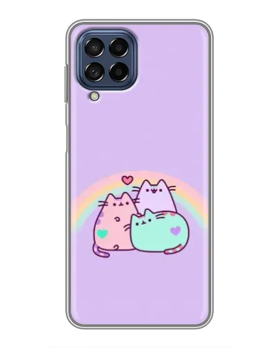 Чехол для Samsung Galaxy M53 (5G) (M536B) с картинкой «Радужные Пушины»