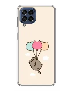 Чехол для Samsung Galaxy M53 (5G) (M536B) с картинкой «Пушин на шариках»
