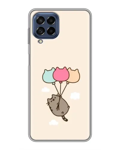Чехол для Samsung Galaxy M53 (5G) (M536B) с картинкой «Пушин на шариках»