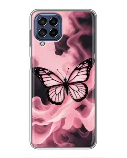 Чехол для Samsung Galaxy M53 (5G) (M536B) с картинкой «Бабочка в дыму»