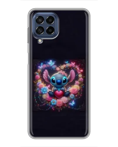 Чехол для Samsung Galaxy M53 (5G) (M536B) с картинкой «Stitch в цветах»