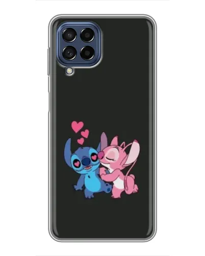 Чехол для Samsung Galaxy M53 (5G) (M536B) с картинкой «Анжел целует Стича»