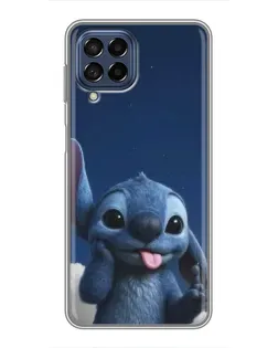 Чехол для Samsung Galaxy M53 (5G) (M536B) с картинкой «Стич в облаках»