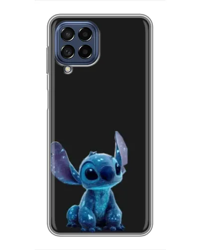 Чехол для Samsung Galaxy M53 (5G) (M536B) с картинкой «Стич на черном»