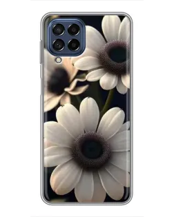 Чехол для Samsung Galaxy M53 (5G) (M536B) с картинкой «Белые маргаритки макро»
