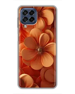 Чехол для Samsung Galaxy M53 (5G) (M536B) с картинкой «Оранжевый макро цветок»