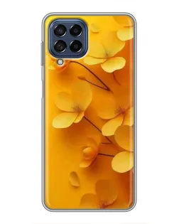 Чехол для Samsung Galaxy M53 (5G) (M536B) с картинкой «Золотые лепестки»
