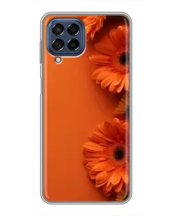 Чехол для Samsung Galaxy M53 (5G) (M536B) с картинкой «Оранжевые герберы»