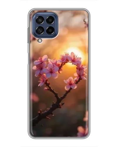 Чехол для Samsung Galaxy M53 (5G) (M536B) с картинкой «Розовый цвет сердце на фоне заката» Чехол для Samsung Galaxy M53 (5G) (M536B) с картинкой «Розовый цвет сердце на фоне заката»
