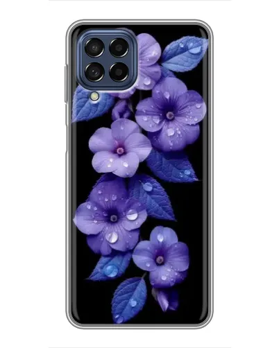 Чехол для Samsung Galaxy M53 (5G) (M536B) с картинкой «Фиолетовые цветы с росою» Чехол для Samsung Galaxy M53 (5G) (M536B) с картинкой «Фиолетовые цветы с росою»
