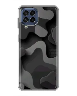 Чехол для Samsung Galaxy M53 (5G) (M536B) с картинкой «Темный абстрактный камуфляж»