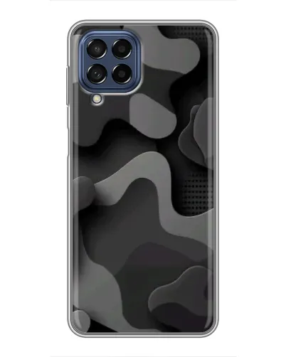 Чехол для Samsung Galaxy M53 (5G) (M536B) с картинкой «Темный абстрактный камуфляж»