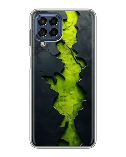 Чехол для Samsung Galaxy M53 (5G) (M536B) с картинкой «Салатовый разлом скалы»