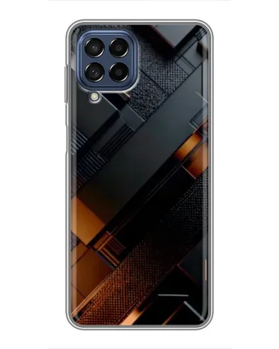 Чехол для Samsung Galaxy M53 (5G) (M536B) с картинкой «Черные геометрические блоки»