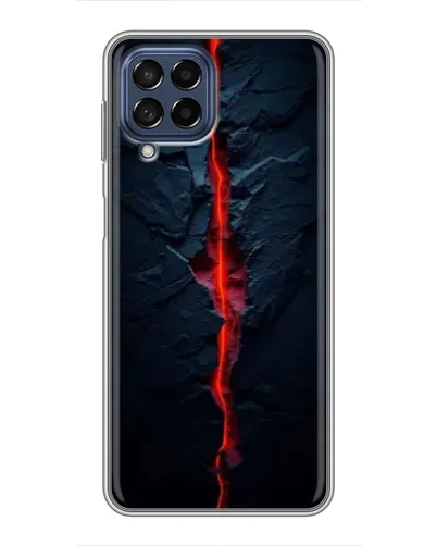 Чехол для Samsung Galaxy M53 (5G) (M536B) с картинкой «Kрасная лавовая трещина»