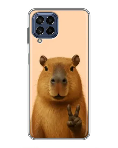 Чехол для Samsung Galaxy M53 (5G) (M536B) с картинкой «Капибара виктория»
