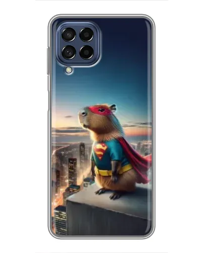 Чехол для Samsung Galaxy M53 (5G) (M536B) с картинкой «Капи-мен супергерой»