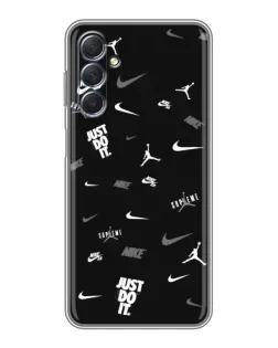 Чехол для Samsung Galaxy M54 (5G) с картинкой «Nike Black Pattern»
