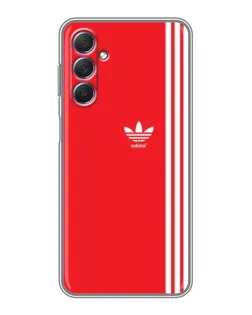 Чехол для Samsung Galaxy M54 (5G) с картинкой «Красный минимализм Adidas»