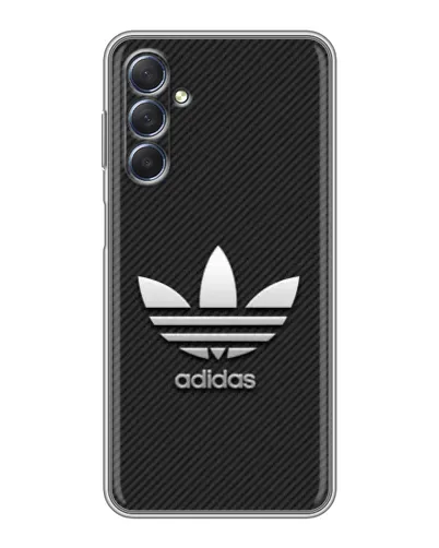 Чехол для Samsung Galaxy M54 (5G) с картинкой «Adidas Карбоновая текстура»