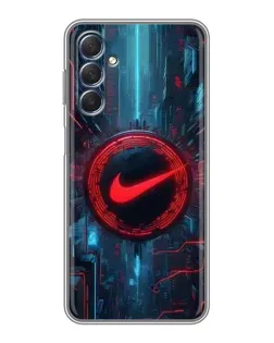 Чехол для Samsung Galaxy M54 (5G) с картинкой «Техногенный стиль Nike»