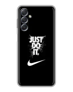 Чехол для Samsung Galaxy M54 (5G) с картинкой «Текстовый принт Nike»