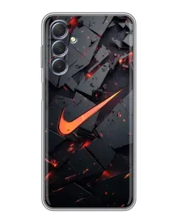 Чехол для Samsung Galaxy M54 (5G) с картинкой «Nike — эффект разломов»