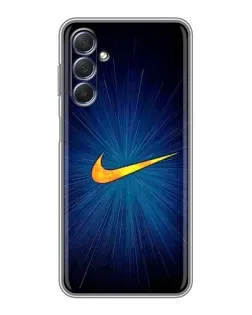 Чехол для Samsung Galaxy M54 (5G) с картинкой «Синий пульс Nike» Чехол для Samsung Galaxy M54 (5G) с картинкой «Синий пульс Nike»