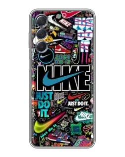 Чехол для Samsung Galaxy M54 (5G) с картинкой «Яркий коллаж Nike» Чехол для Samsung Galaxy M54 (5G) с картинкой «Яркий коллаж Nike»