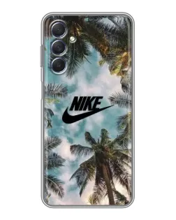 Чехол для Samsung Galaxy M54 (5G) с картинкой «Тропический принт Nike» Чехол для Samsung Galaxy M54 (5G) с картинкой «Тропический принт Nike»