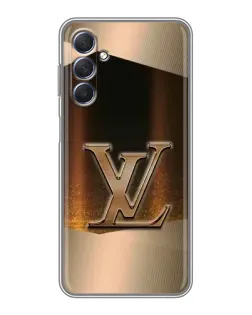 Чехол для Samsung Galaxy M54 (5G) с картинкой «LV — золотое сияние»